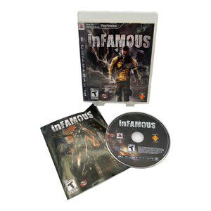 inFamous (Sony PlayStation 3, 2009) PS3 Manual Included Tested CIB